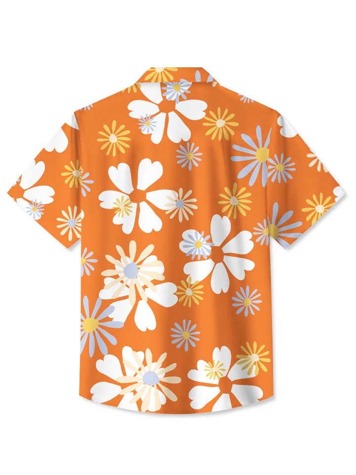 Chemises hawaïennes Aloha à fleurs vintage pour vacances à la plage d&