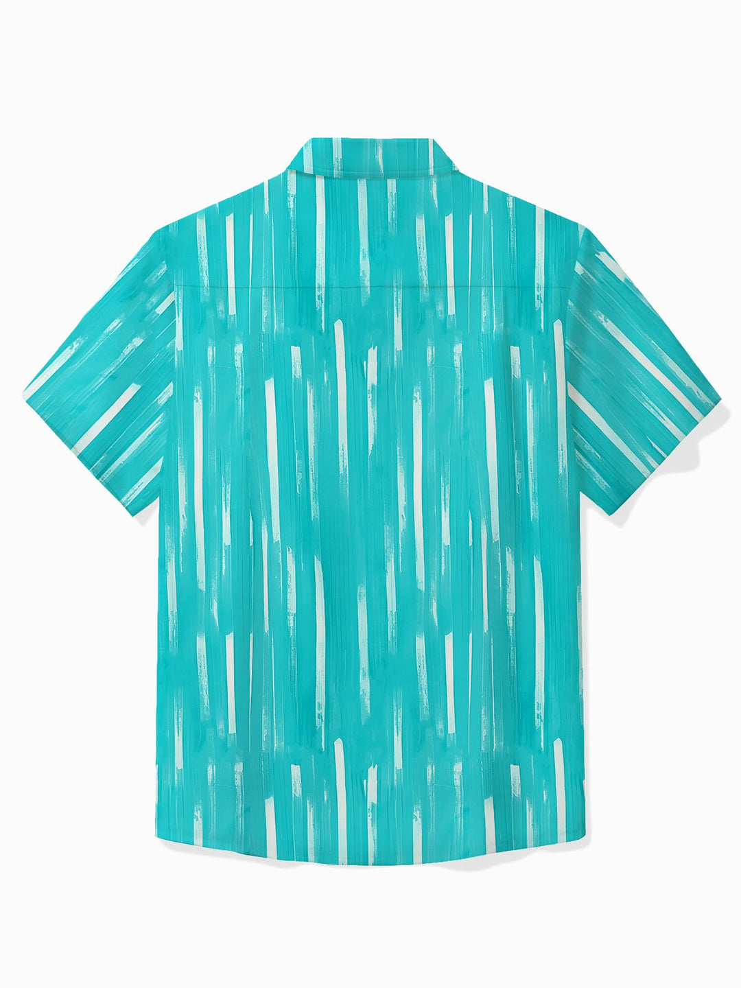 Camisa hawaiana con diseño geométrico de Alohadaddy para hombre, con rayas abstractas, bolsillo para el cuidado, para acampar, talla grande