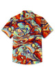 Alohadaddy Men's Vintage Tie Dye Ombre Beach Vacation Shirt