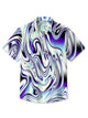 Alohadaddy Vintage Abstract Gradient Fluid Psychedelic Print Shirt