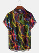 Men's Abstract Colorful Casual Shirt
