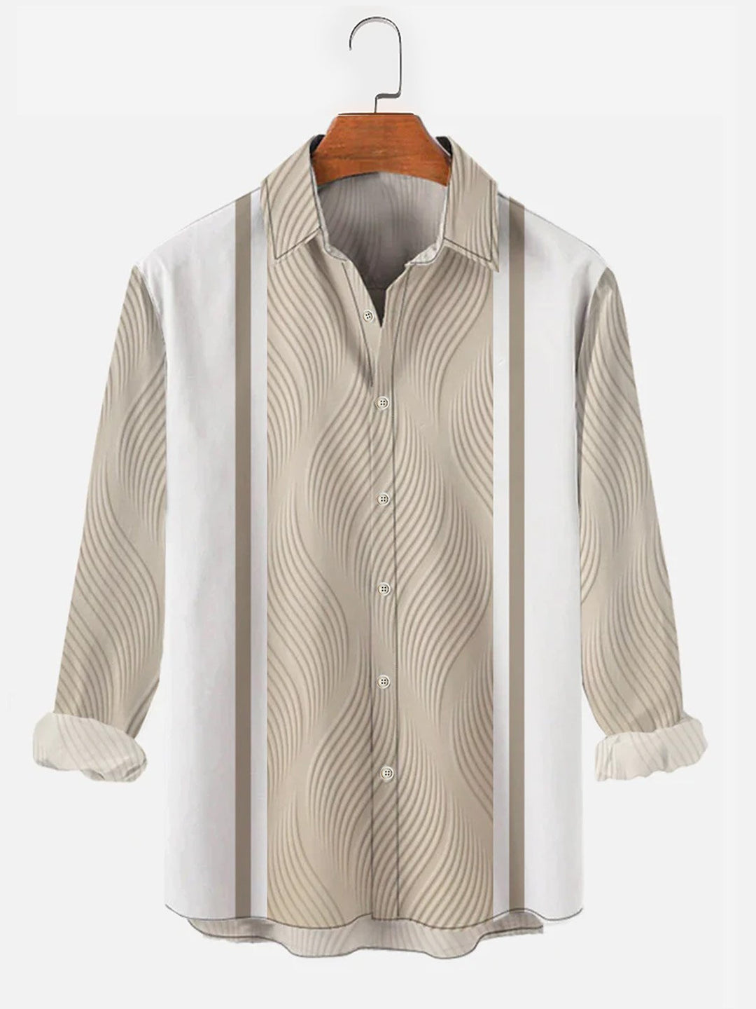 Alohadaddy Vintage Textured Stripe Print Men&
