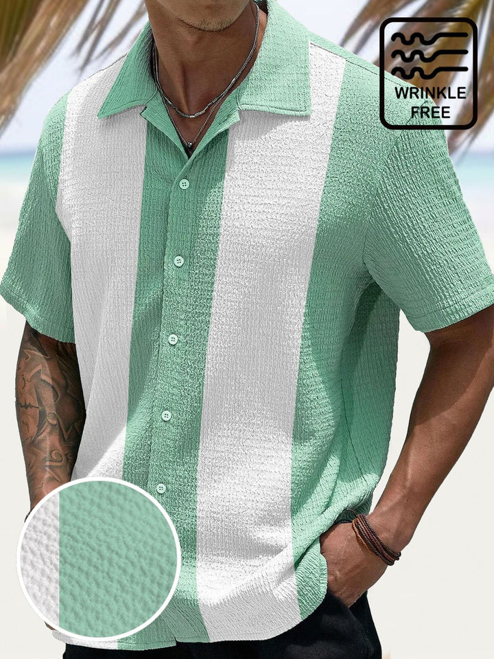 Chemise à manches courtes et poches à boutons pour homme Alohadaddy Retro Basic Bowling Contrast Color 60s 3D Digital Print Big &amp;amp; Tall