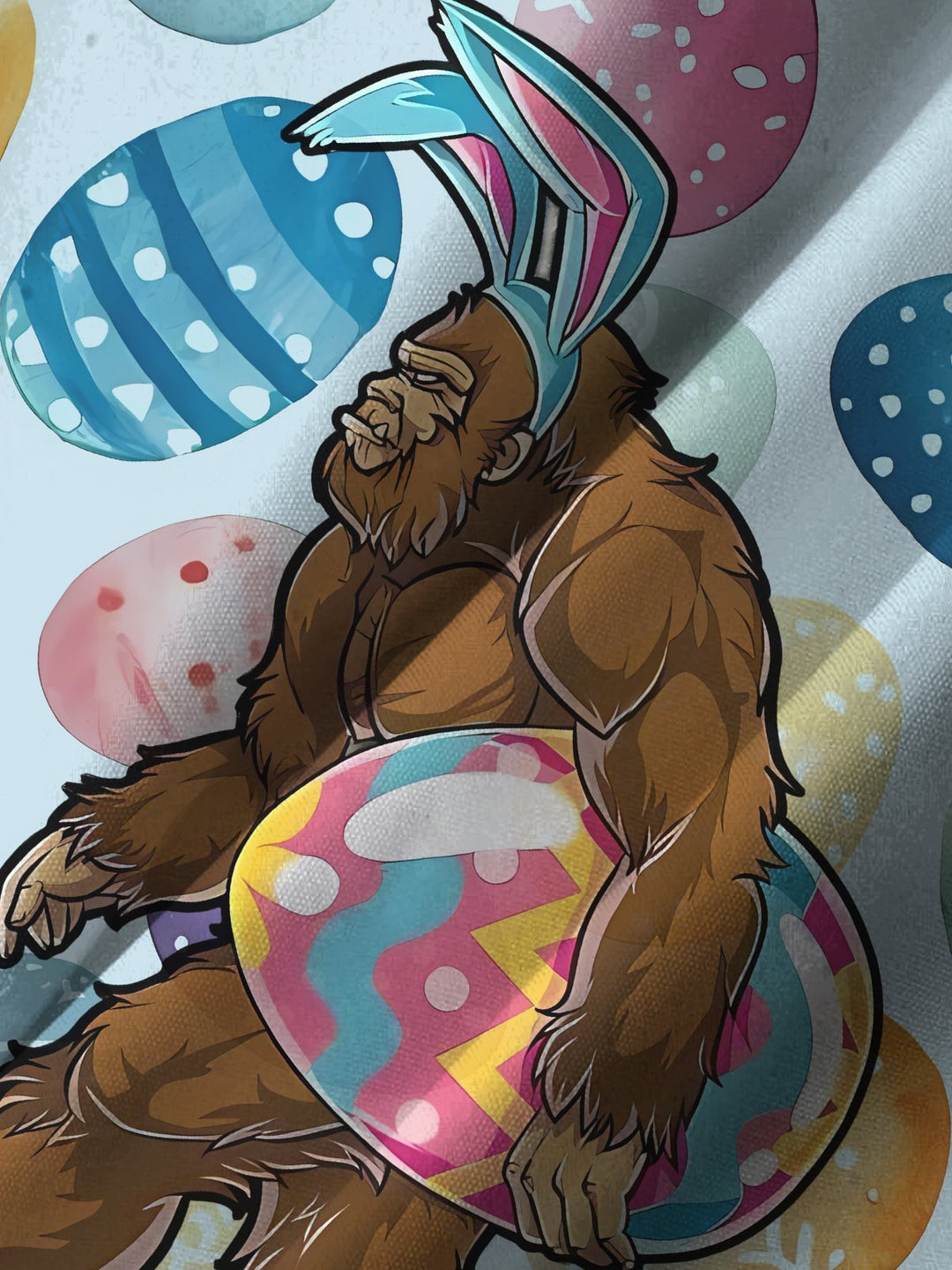 Alohadaddy Hawaii Resort Style Easter Bigfoot Pocket Button Stretch Large Size Men&