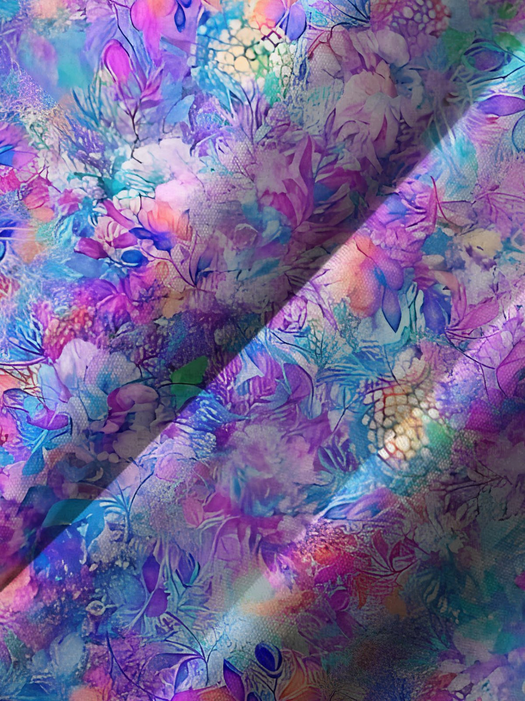 Alohadaddy Hawaiian Flowers Gradient Art Print Button Pocket Cardigan Stretch Large Size Short Sleeve Shirt