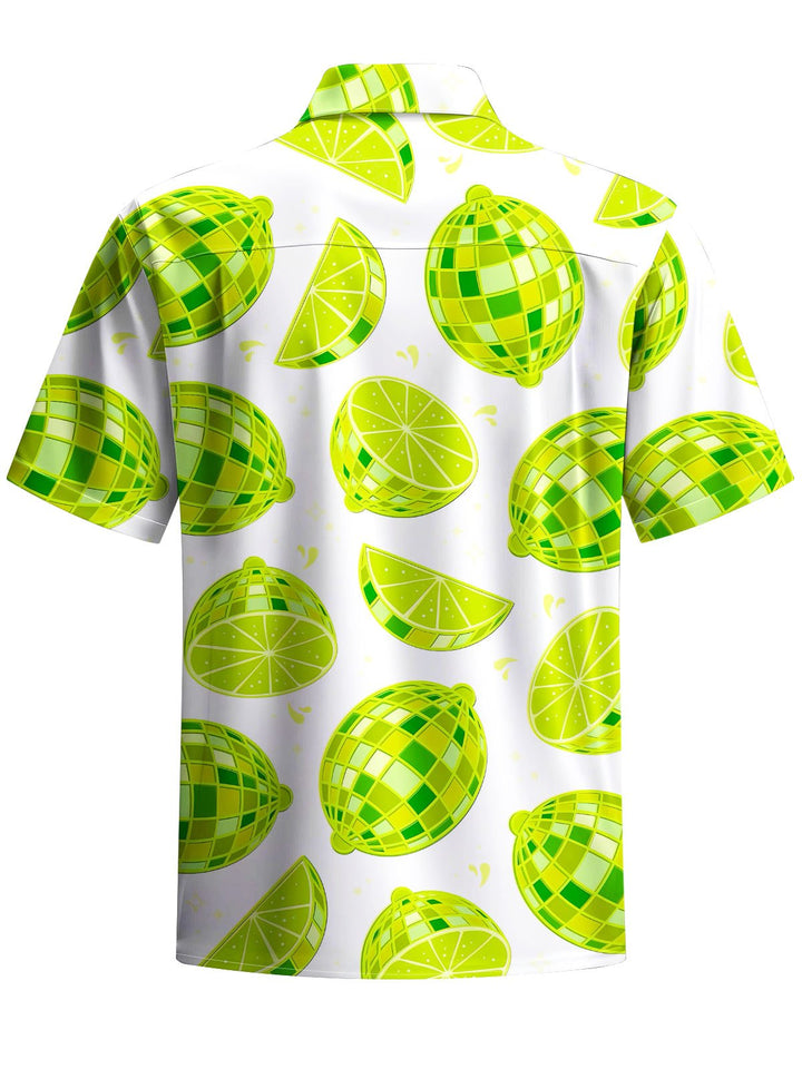 Alohadaddy® Casual Lemon Music Ball Print Moisture-wicking Men&