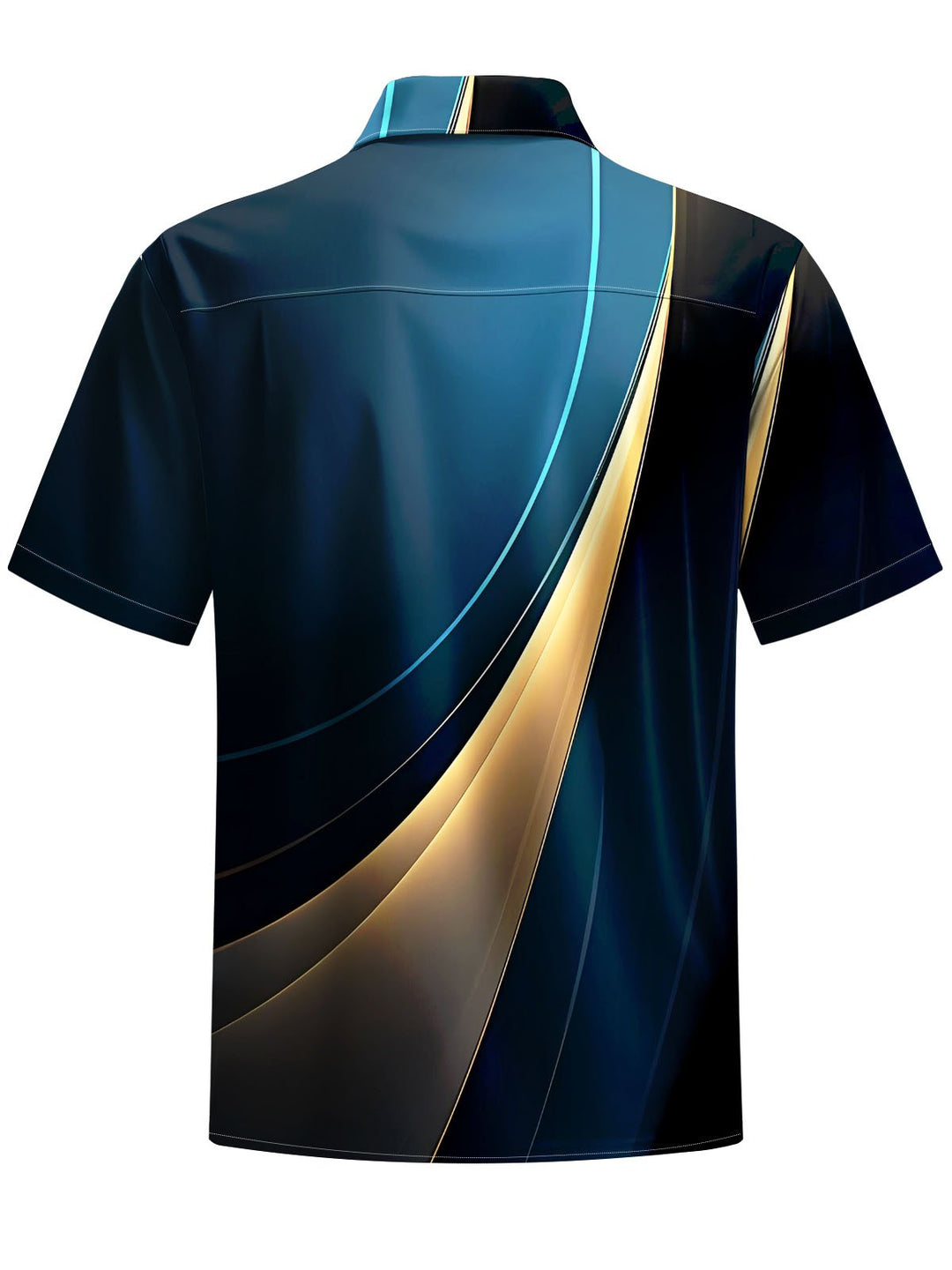 Alohadaddy® Casual Abstract Print Chest Pocket Men&