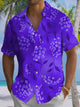 Alohadaddy® Hawaiian Floral Art Print Chest Pocket Mens Short Sleeve Shirts Big & Tall