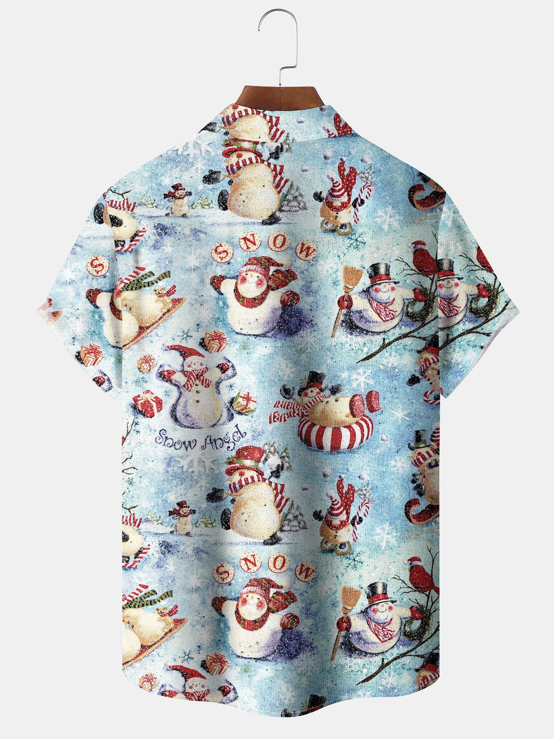 Alohadaddy® Christmas Snowman Graphic Print Men&