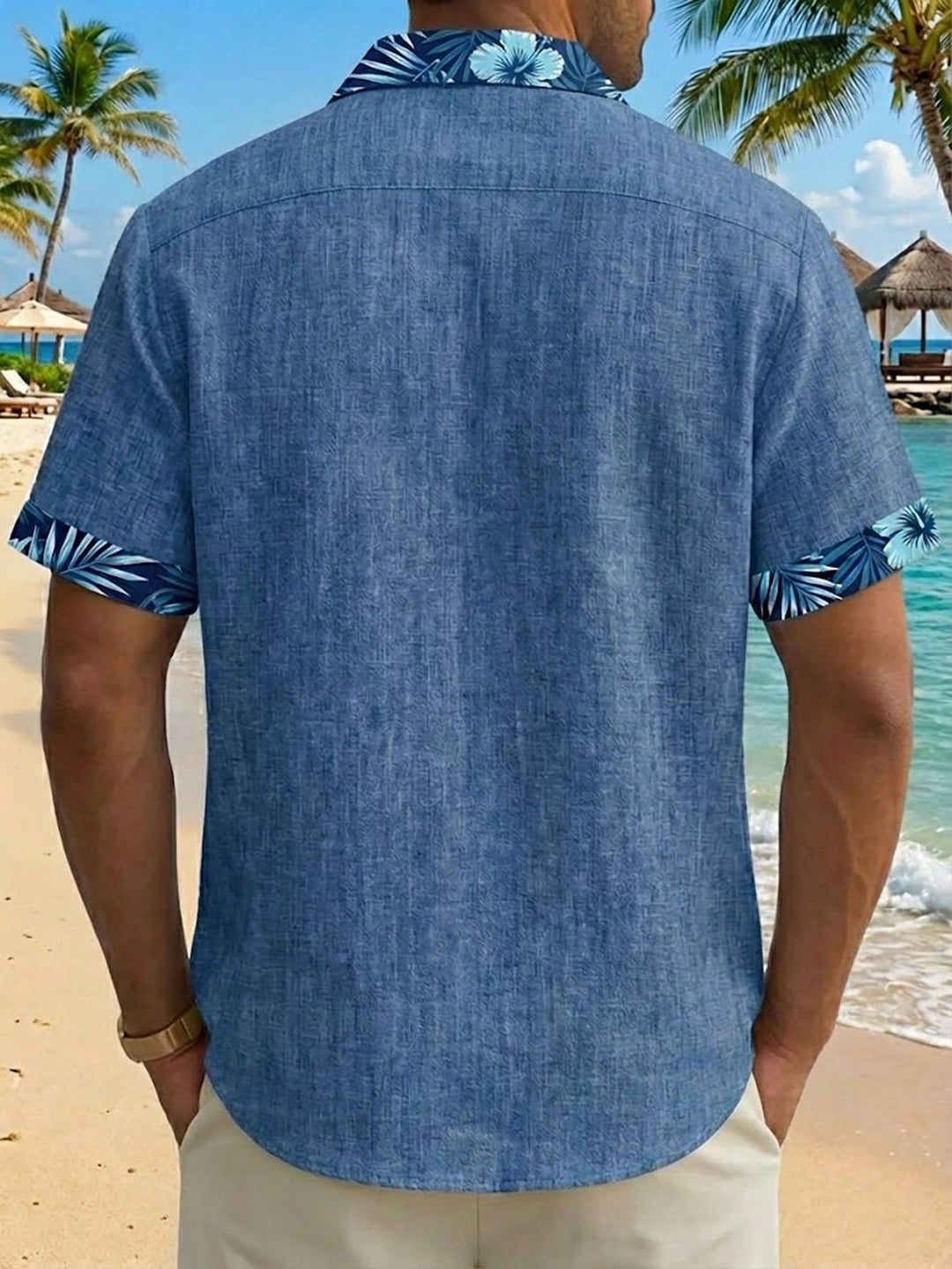 Alohadaddy® Hawaii Basic Textured Floral Print Men&