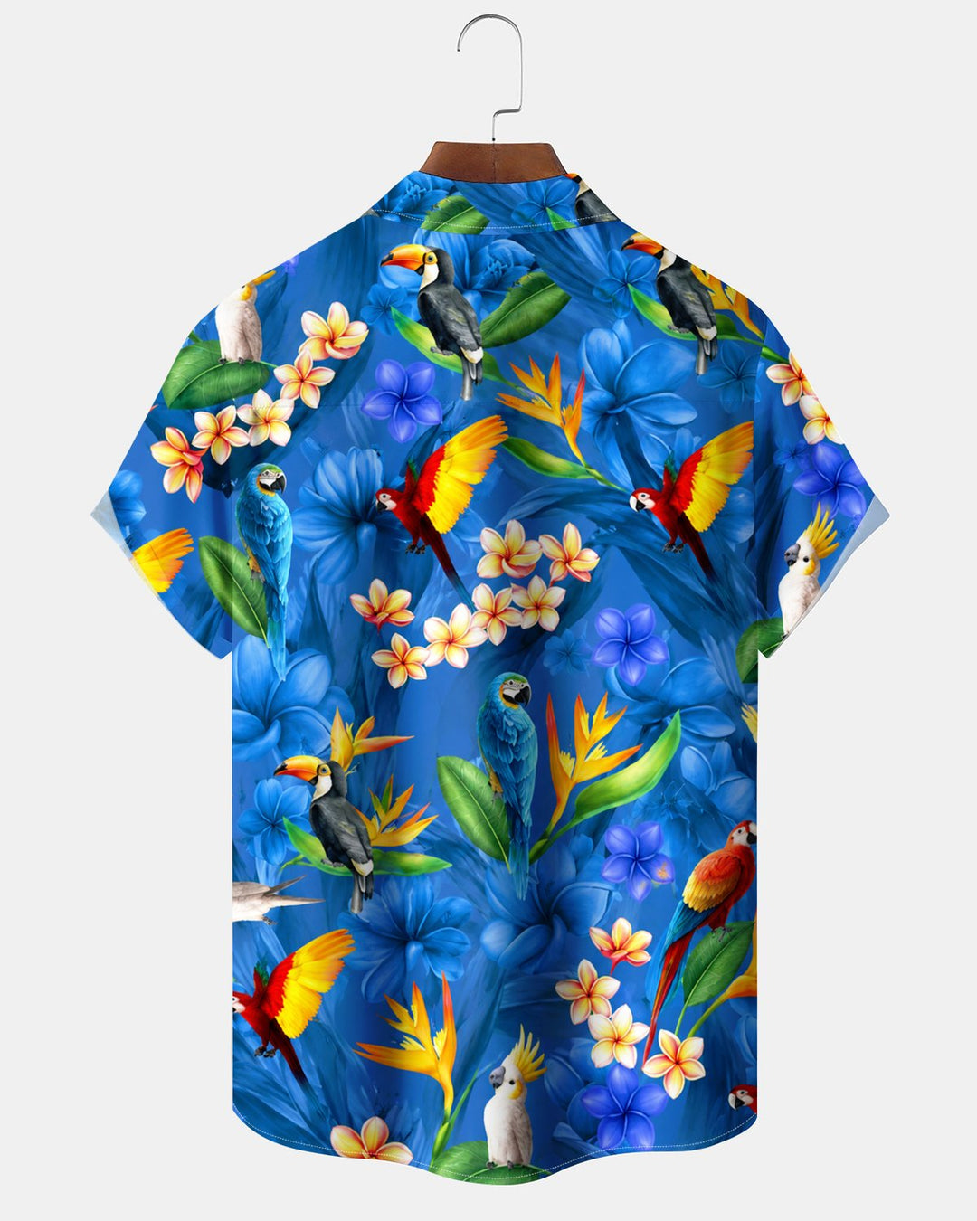 Alohadaddy® Hawaiian Floral Print Art Button Pocket Cardigan Men&