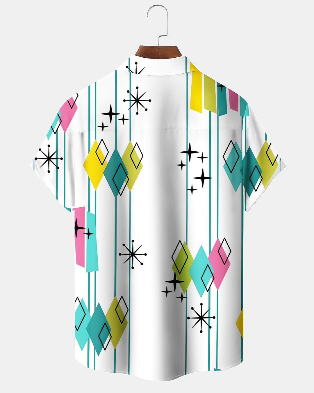 Alohadaddy® Casual Atomic Print Art Button Pocket Cardigan Men&