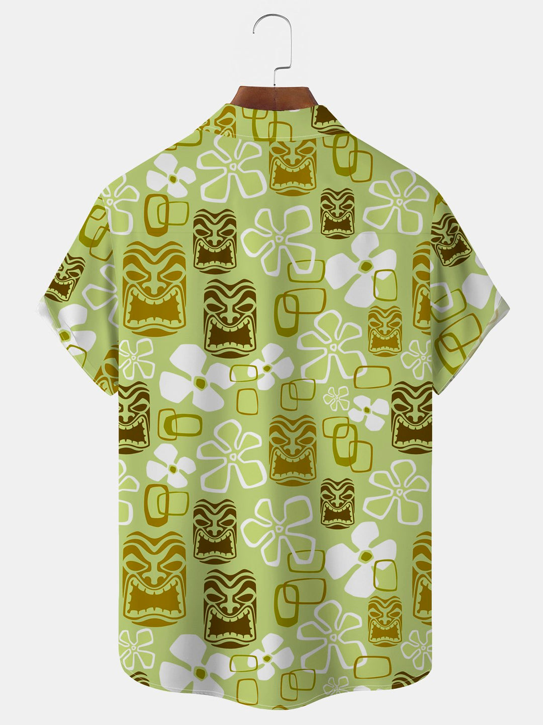 Alohadaddy Vintage Holiday Tiki Art Green Men&