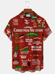 Alohadaddy Men's Christmas Vacation Short Sleeve Shirts Vintage Griswold Xmas Holiday