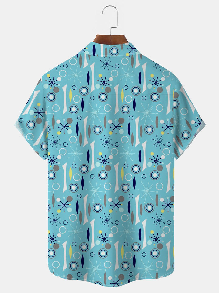 Alohadaddy Vintage Medieval Geometric Blue Men&