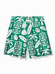 Alohadaddy Men's Hawaiian Tiki Print Drawstring Shorts