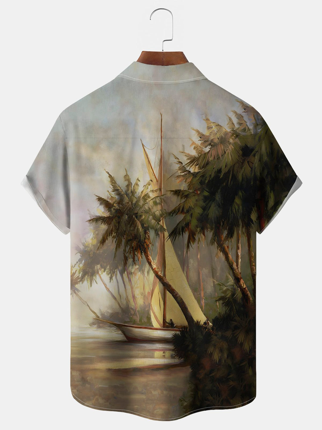 Chemise hawaïenne pour homme Alohadaddy Beach Vacation, imprimé cocotier, chemise de camping avec poche, grande taille