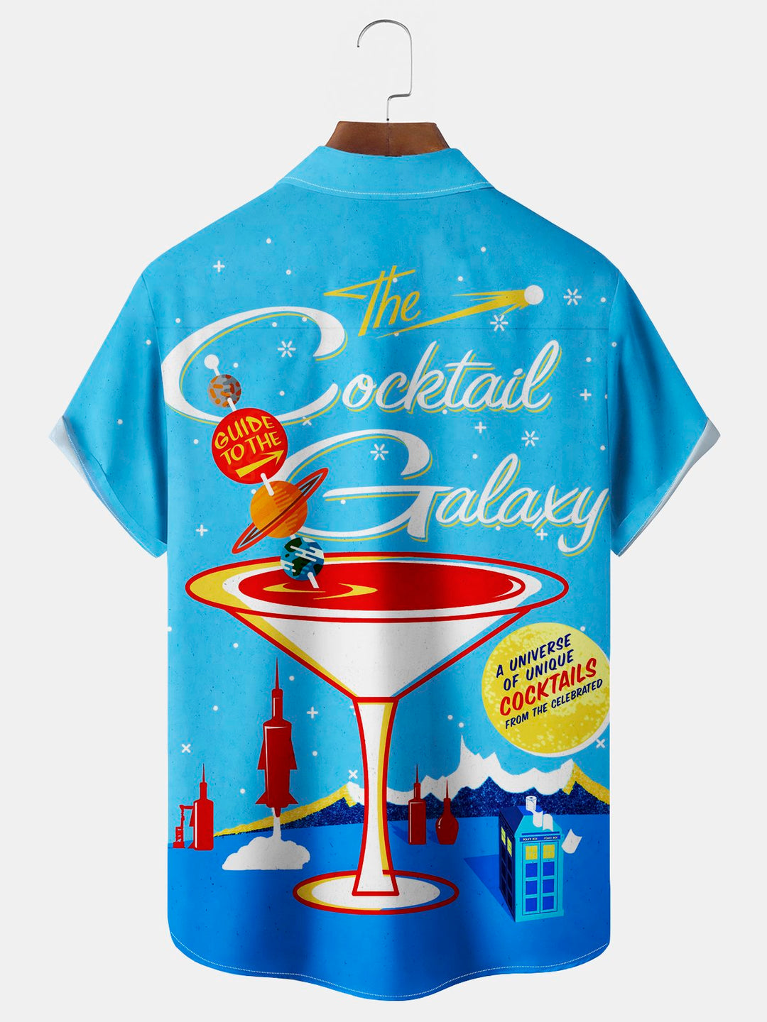 Alohadaddy Vintage Cocktail Art Print Chest Pocket Men&