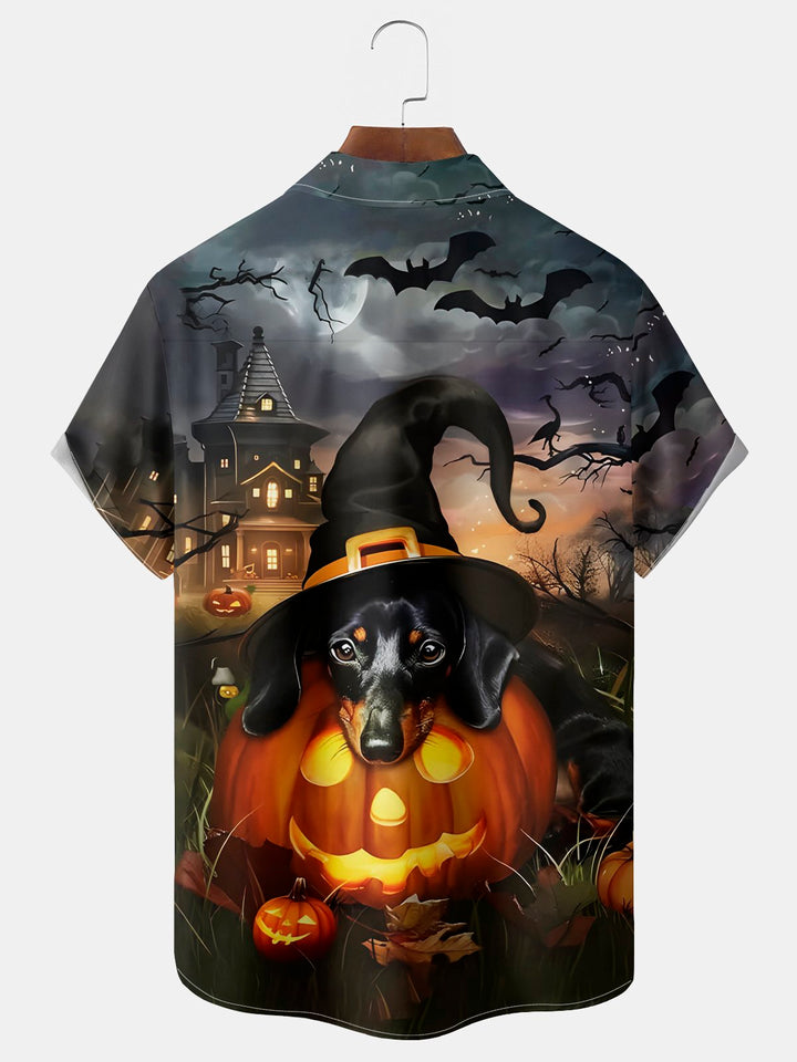 Alohadaddy Halloween Dog Print Men&