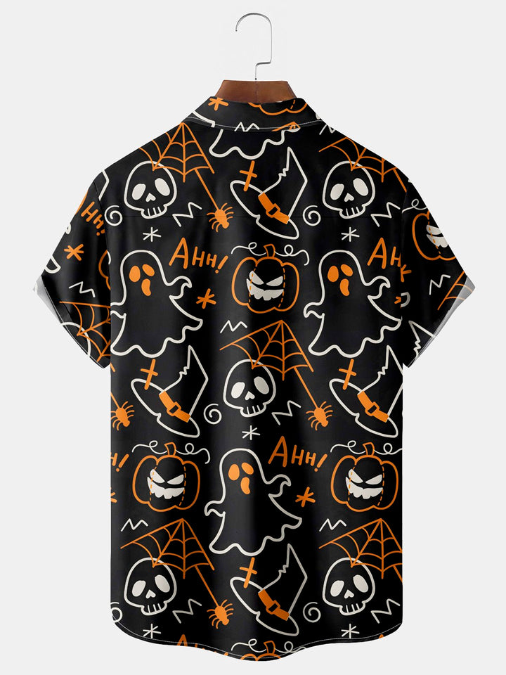 Alohadaddy Halloween Cartoon Print Men&