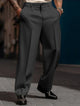 Alohadaddy Men's Daily Beach Loose Straight Straight Solid Color Comfortable Breathable Pocket Trousers
