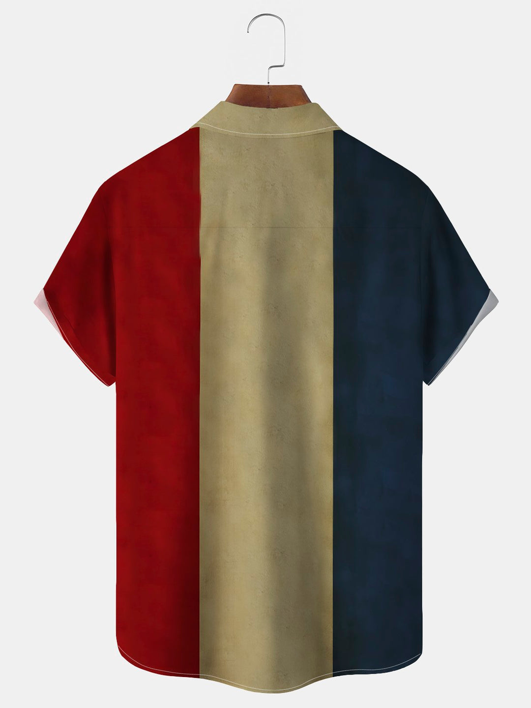 Camisa elástica con bolsillo en el pecho para hombre con estampado de carreras de bolos vintage de Alohadaddy, talla grande