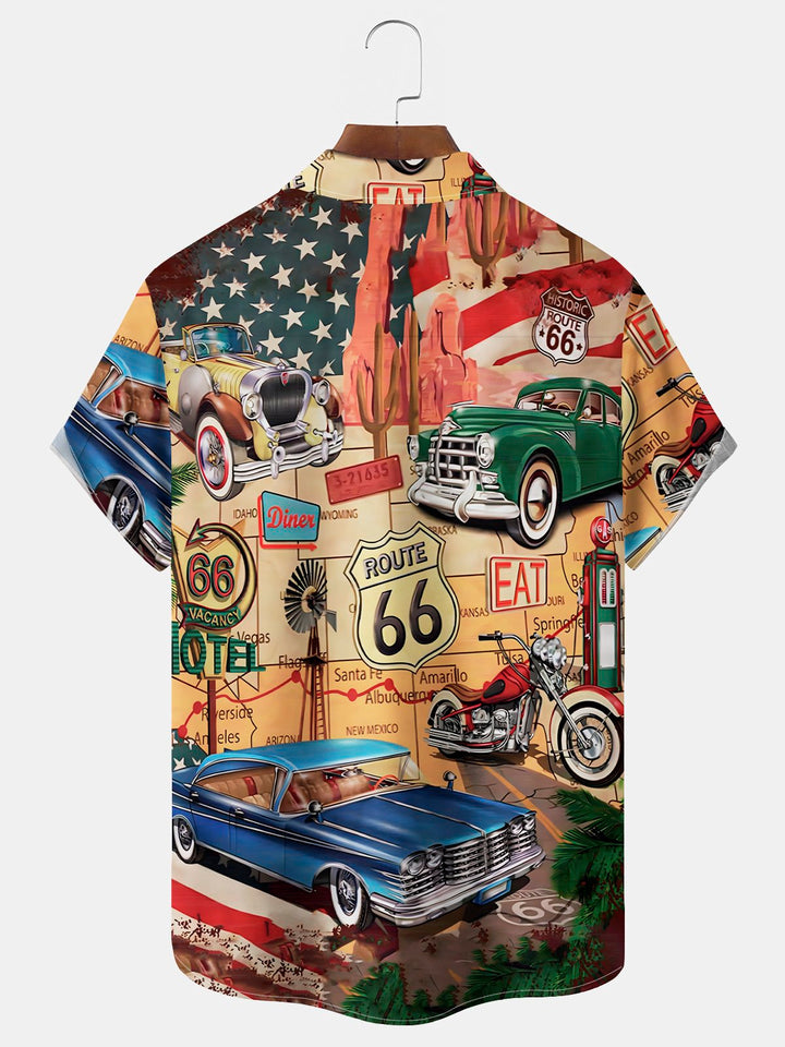 Alohadaddy Vintage Car Print Men&