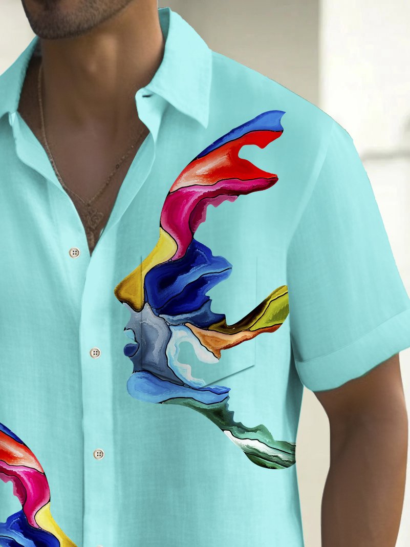 Alohadaddy Vintage Face Art Print Men&