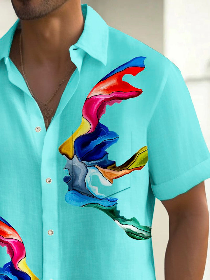 Alohadaddy Vintage Face Art Print Men&