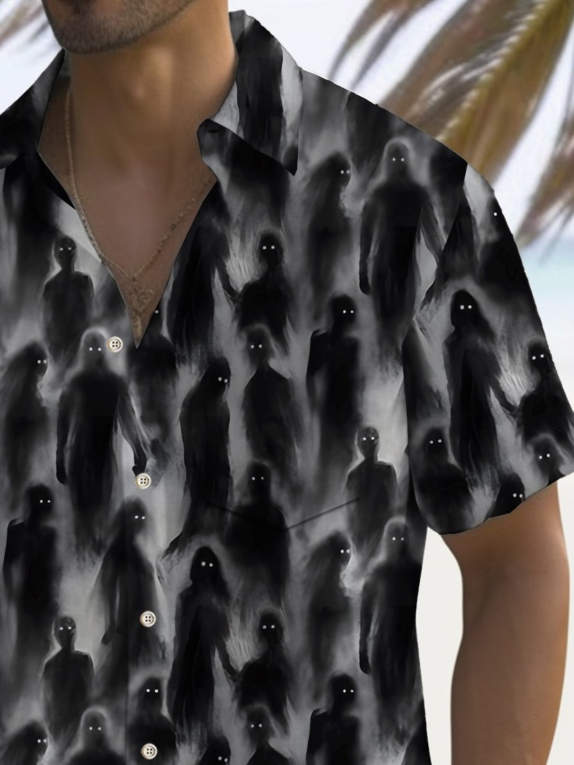 Alohadaddy Halloween Ghost Print Men&