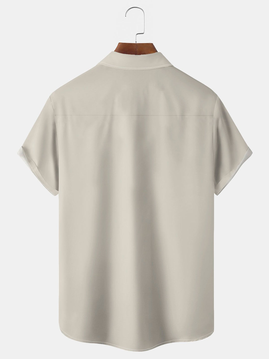 Camisa elástica con bolsillo en el pecho y estampado geométrico de estrellas de bolos vintage para hombre de Alohadaddy, talla grande