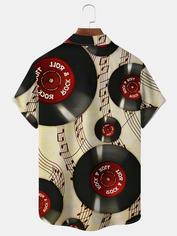 Alohadaddy Vintage Music Disc Print Men&