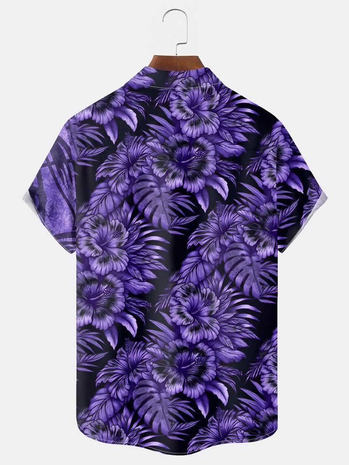 Alohadaddy Halloween Skull Floral Print Men&
