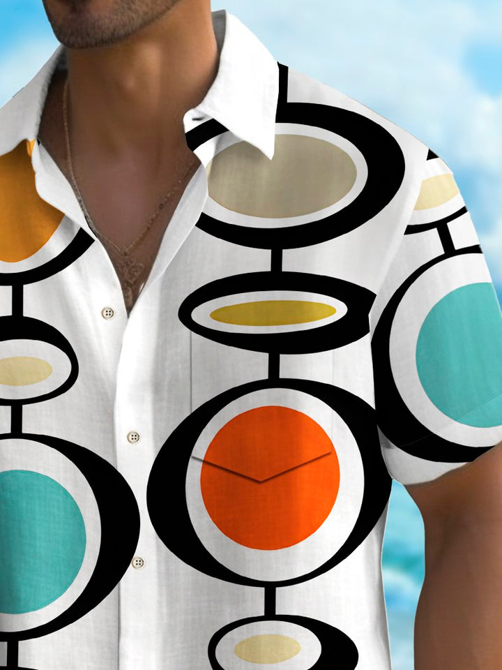 Alohadaddy Vintage Geometric Print Men&