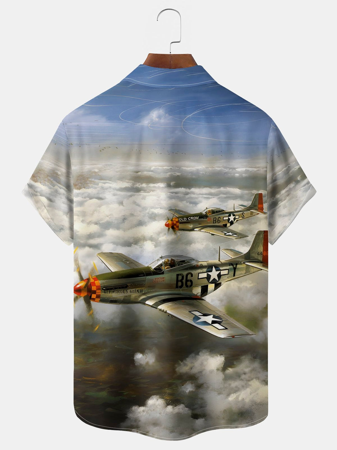 Alohadaddy Vintage Fighter Planes  Aircrafts Warbirds Print Men&