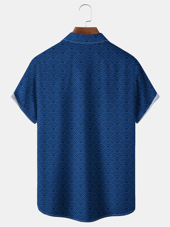 Alohadaddy Vintage Bowling Stripe Print Men&
