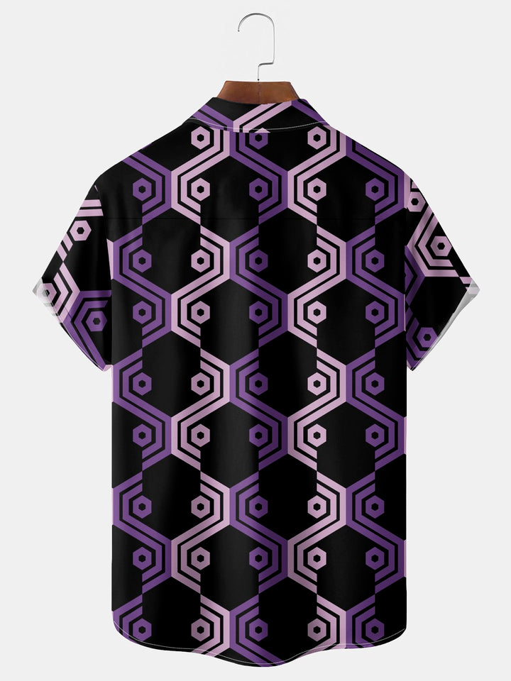 Alohadaddy Vintage Geometric Print Men&