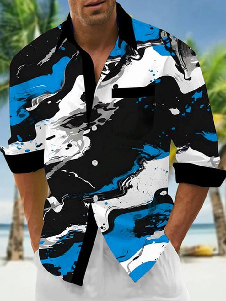 Alohadaddy Retro Gradient Art Abstract 3D Digital Printing Men&