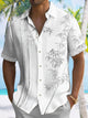 Alohadaddy Summer Plant Bamboo Tropical Casual Vacation Shirt