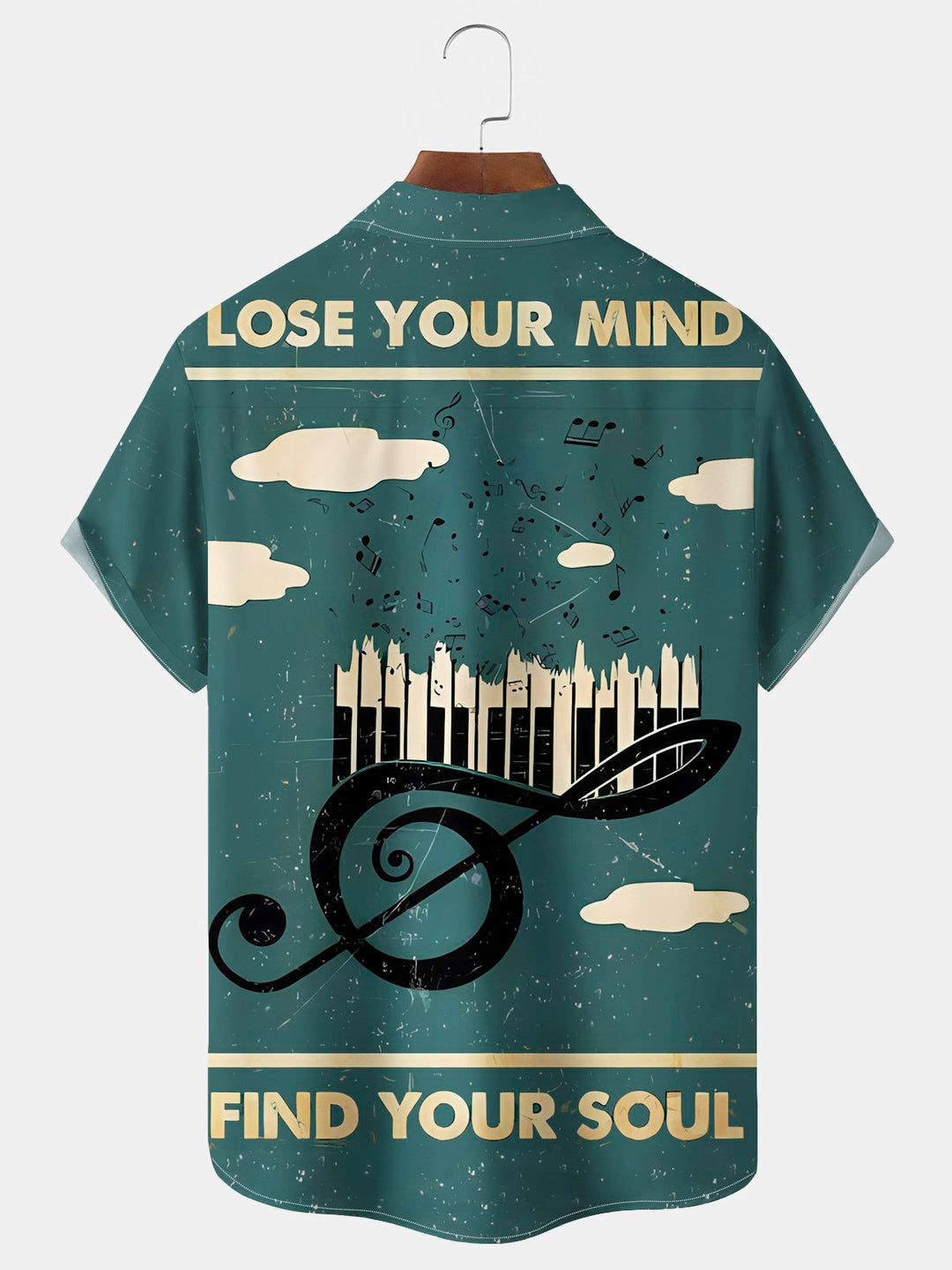 Alohadaddy® Vintage Music Print Men&
