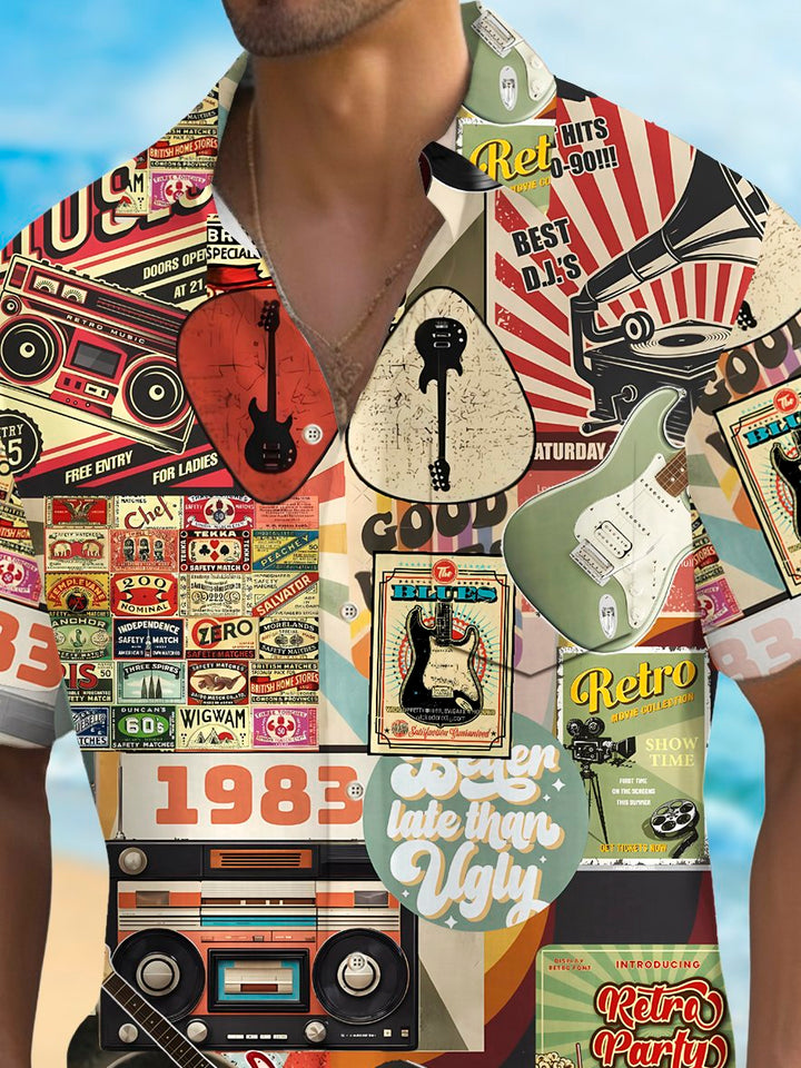 Alohadaddy® Vintage Music Art Print Men&