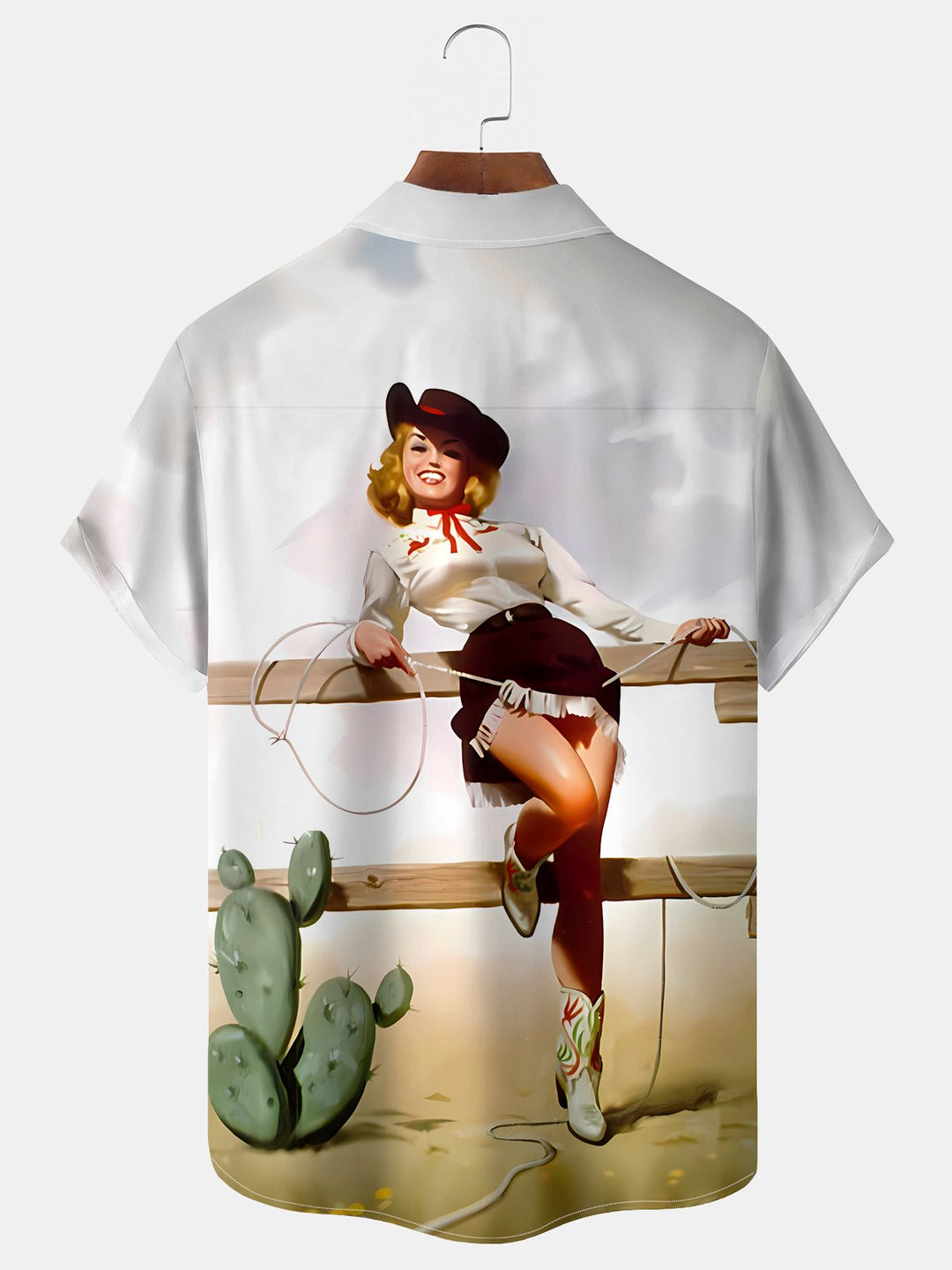 Alohadaddy® Vintage Cowgirl Print Men&