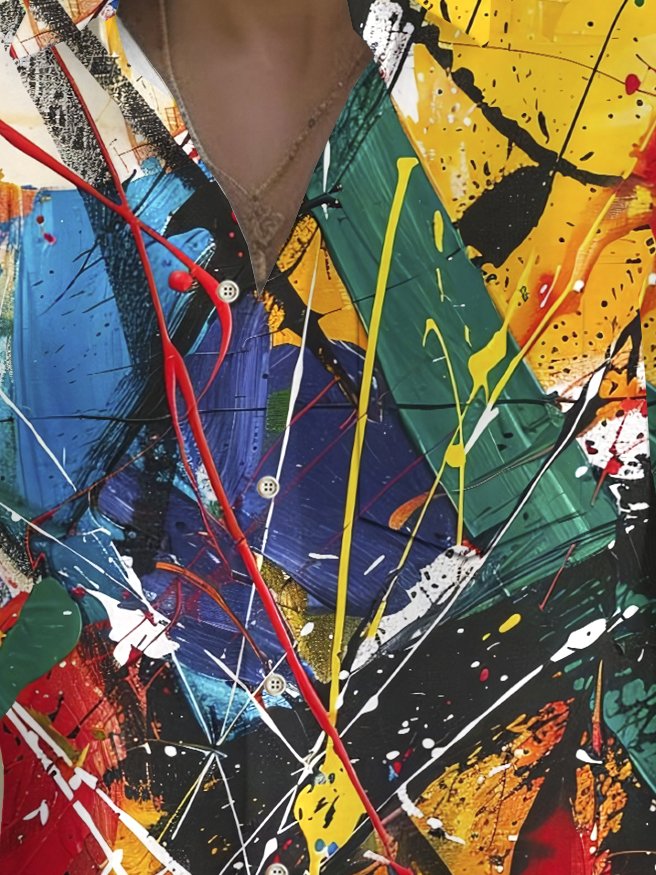 Alohadaddy® Vintage Abstract Art Print Men&