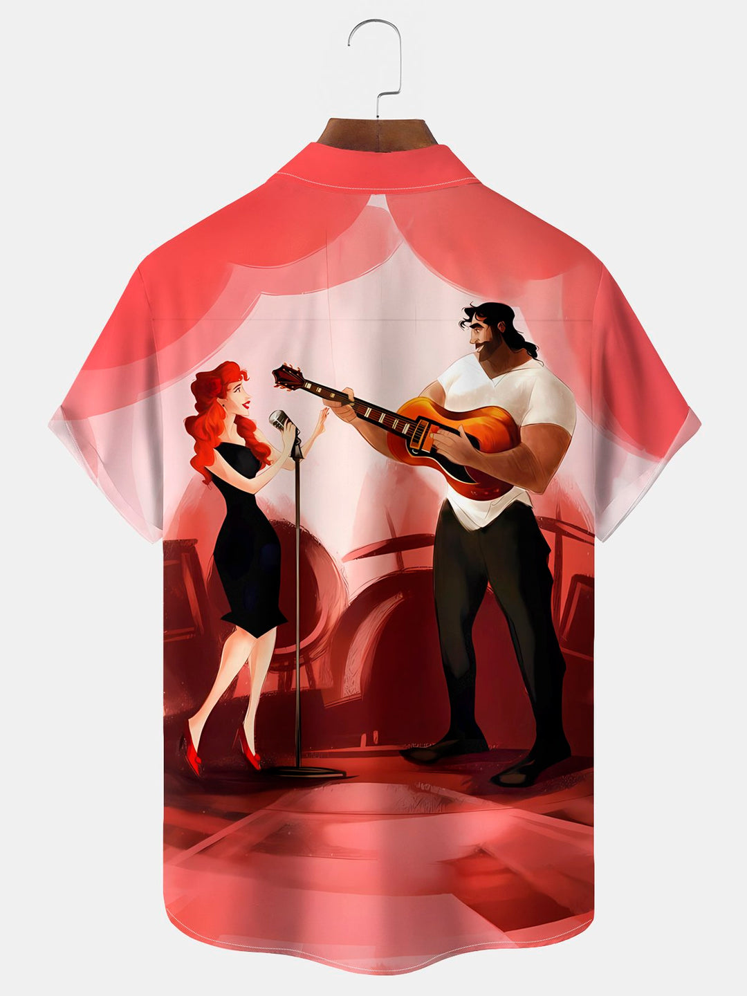 Alohadaddy® Vintage Music Cartoon Print Men&