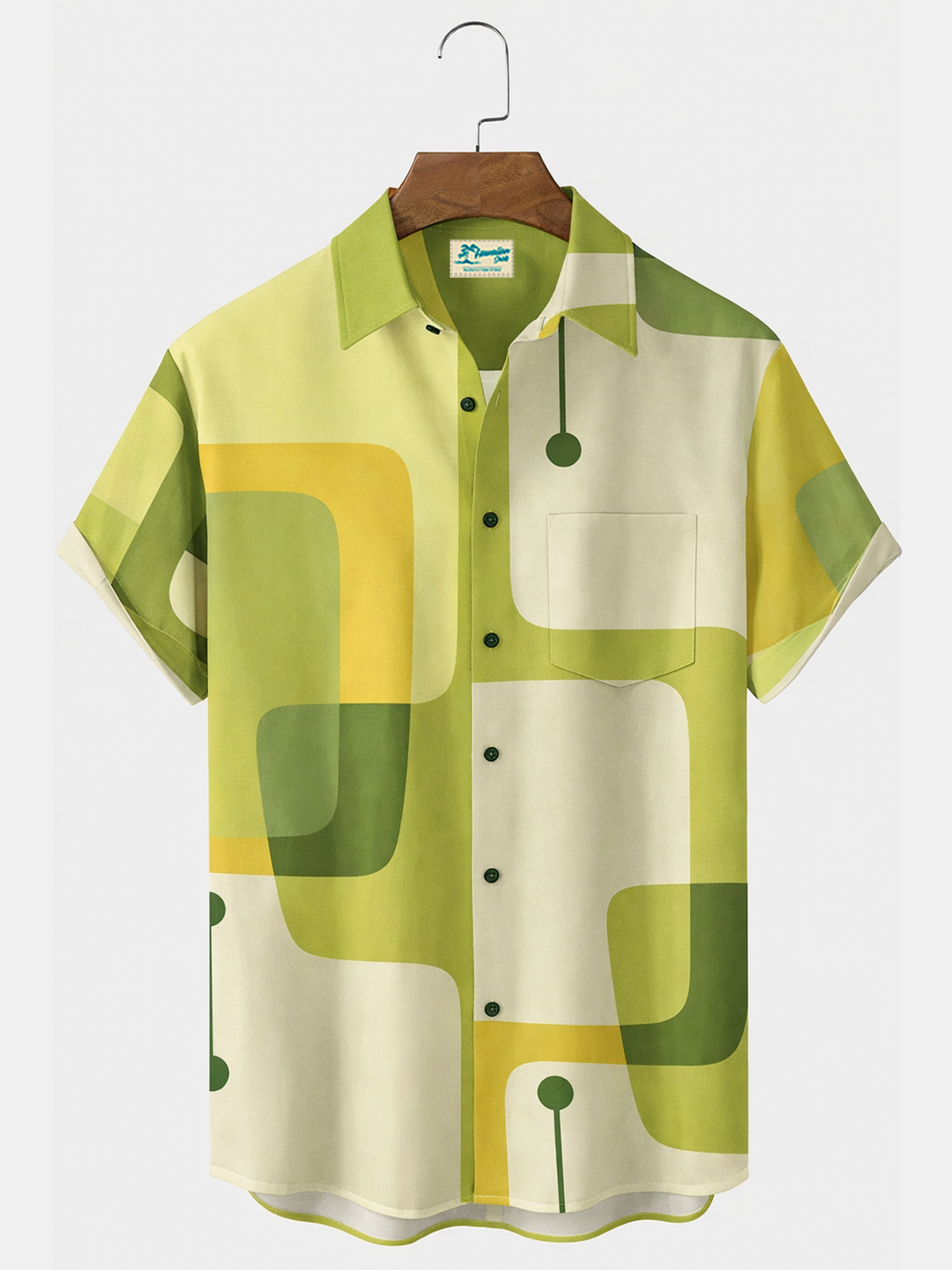 Alohadaddy Vintage Geometric Print Men&
