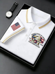 Alohadaddy® Men's Holiday 250th Anniversary National Icons Commemorative Short-Sleesleeved Polo Shirt Big & Tall
