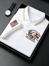 Alohadaddy® Men's Holiday 250th Anniversary National Icons Commemorative Short-Sleesleeved Polo Shirt Big & Tall