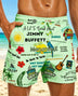 Alohadaddy® Hawaiian Palm Tree Print Men's Shorts Beach Shorts Swim Trunks