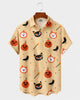 Alohadaddy® Men's Short-Sleeve Button-Down Shirt with Pocket Halloween Print