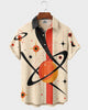 Alohadaddy® Men's Short-Sleeve Button-Down Shirt with Pocket Universe Print